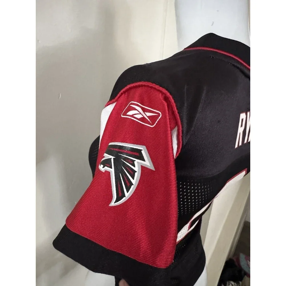 Reebok Atlanta Falcons Matt Ryan #2 Youth Jersey Size 4 Black Red NFL On Field